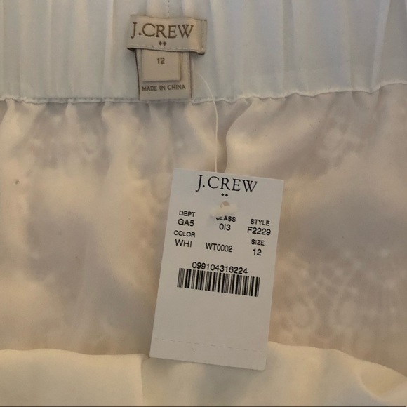 J. Crew Factory White Lace Skirt Size 12 - Picture 3 of 3